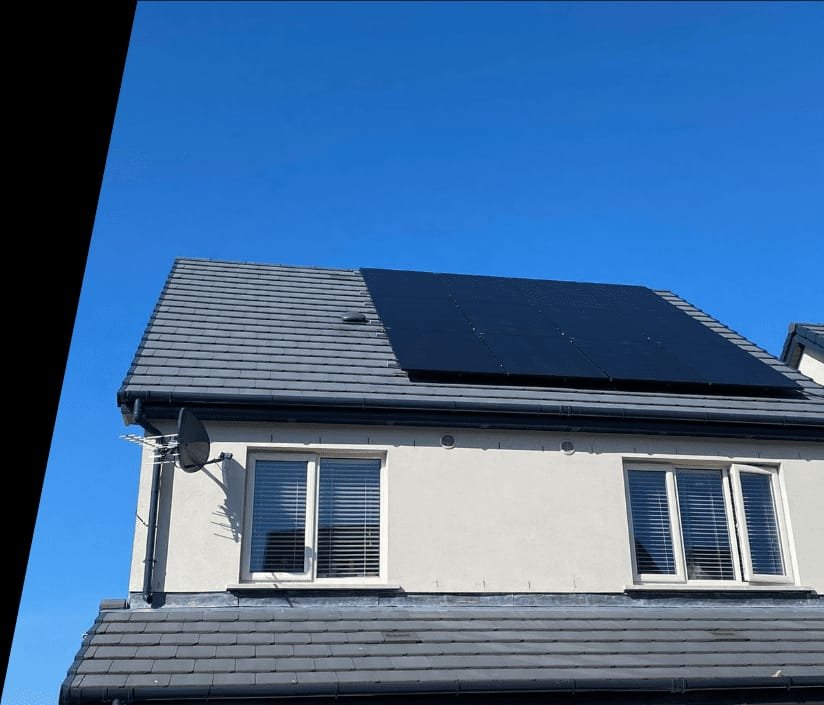 Solar PV panels on a two-storey house roof, by Elececo Engineering